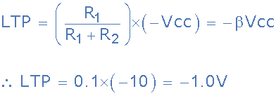 Lower Voltage Trip Point lower voltage trip point