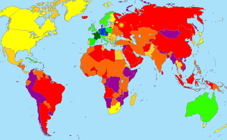 shipping map